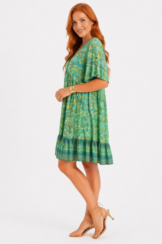 Grünes Paradies Kleid