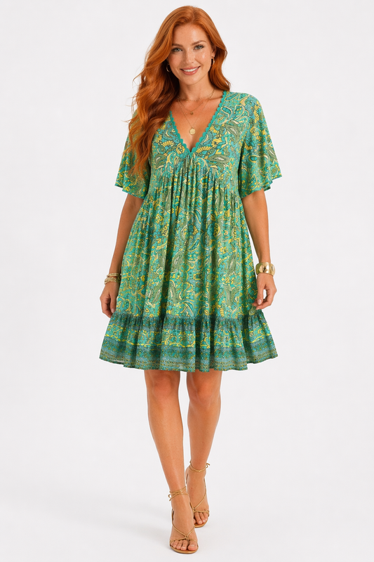 Grünes Paradies Kleid